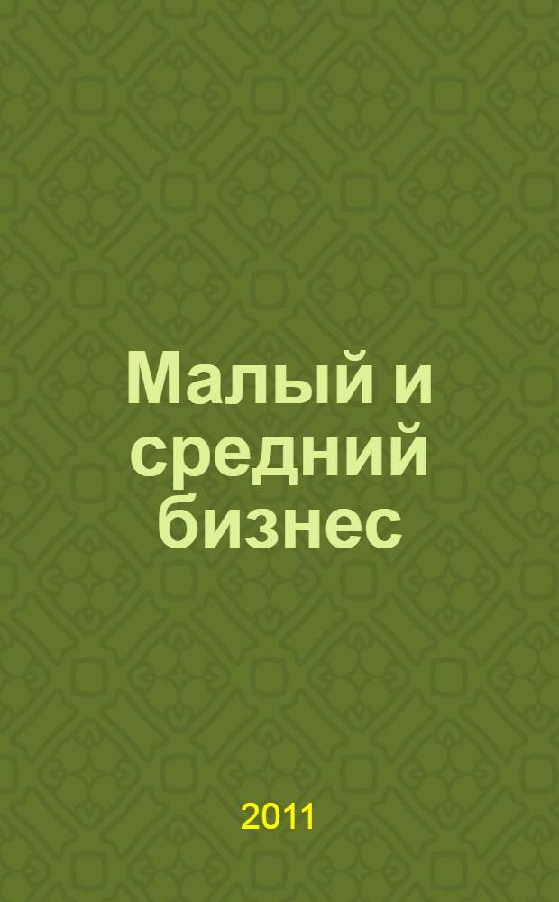Малый и средний бизнес: эволюция понятий, рыночная среда, проблемы развития
