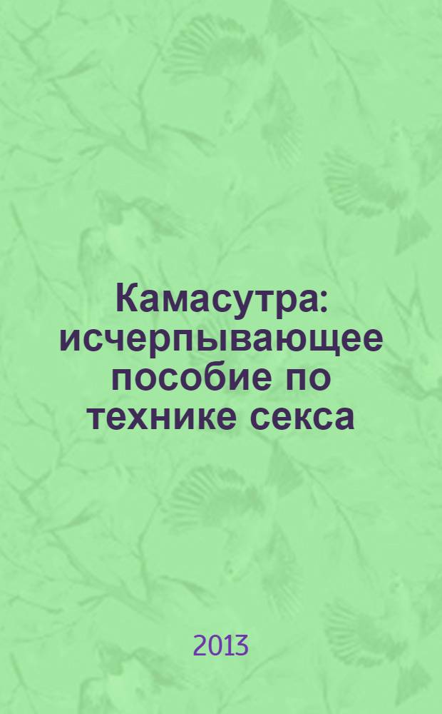 Камасутра : исчерпывающее пособие по технике секса : пошаговое практическое руководство с фотографиями, подробное описание любовных игр, действенные приемы соблазнения и стимуляции