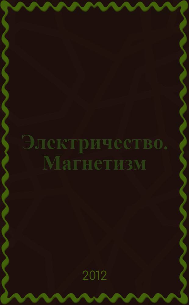 Электричество. Магнетизм : учебное пособие