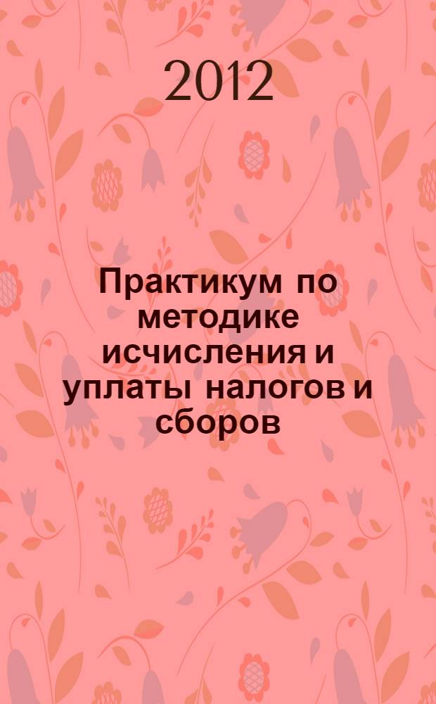Практикум по методике исчисления и уплаты налогов и сборов : электронный учебно-методический комплекс