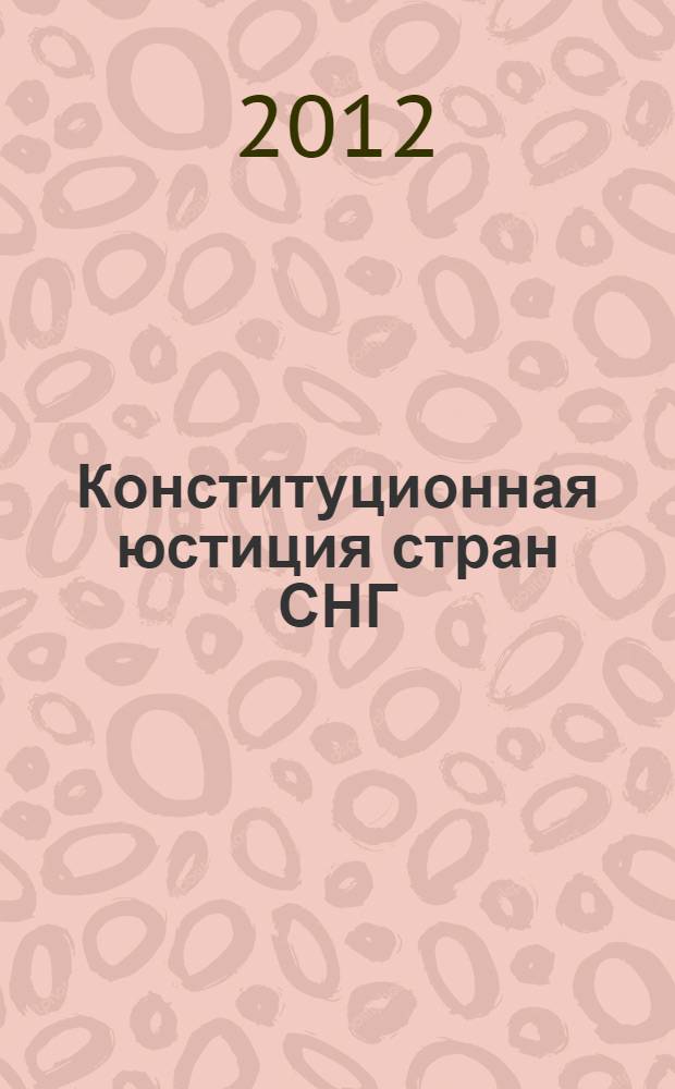 Конституционная юстиция стран СНГ: вопросы теории и практики : автореф. дис. на соиск. учен. степ. к. ю. н. : специальность 12.00.02 <Конституционное право; муниципальное право>