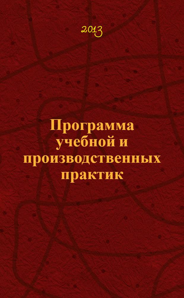 Программа учебной и производственных практик