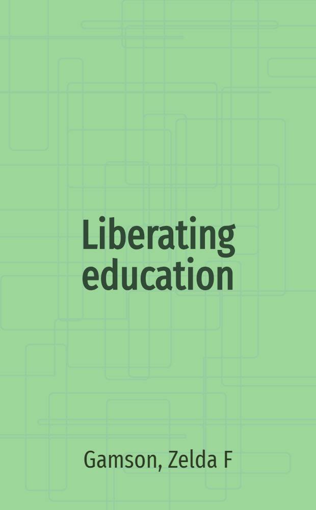 Liberating education