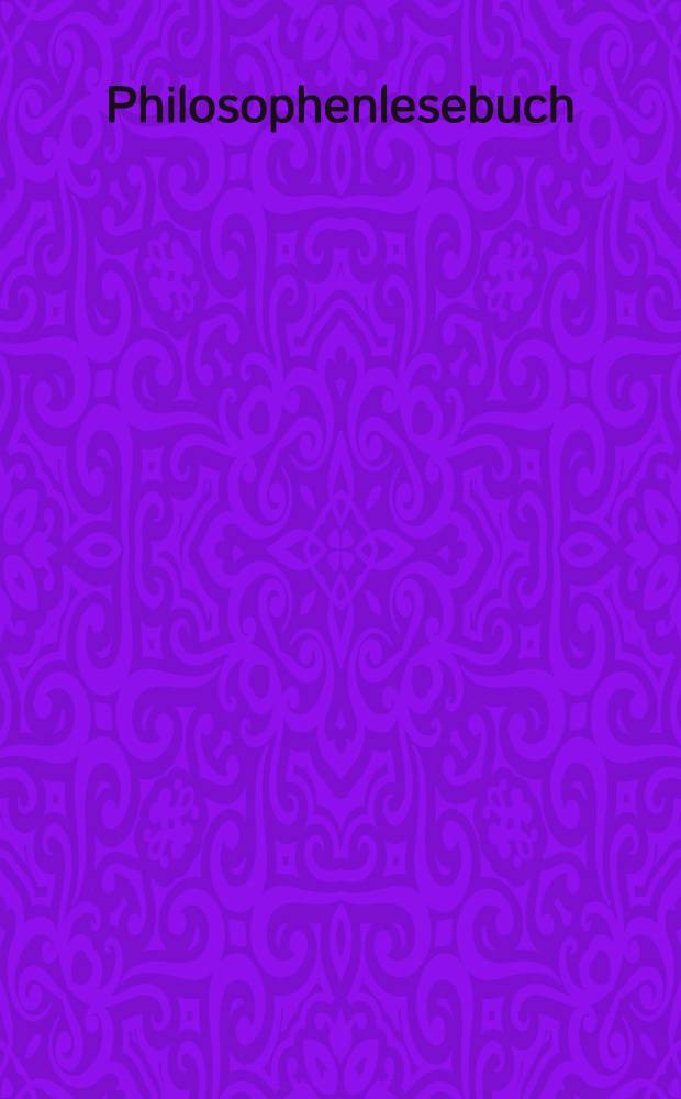 Philosophenlesebuch