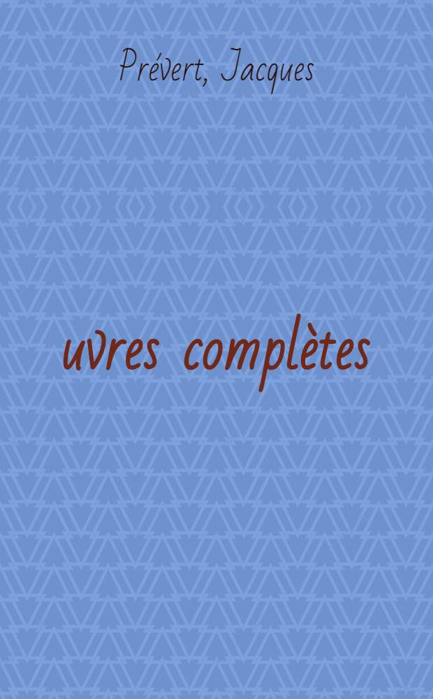 Œuvres complètes