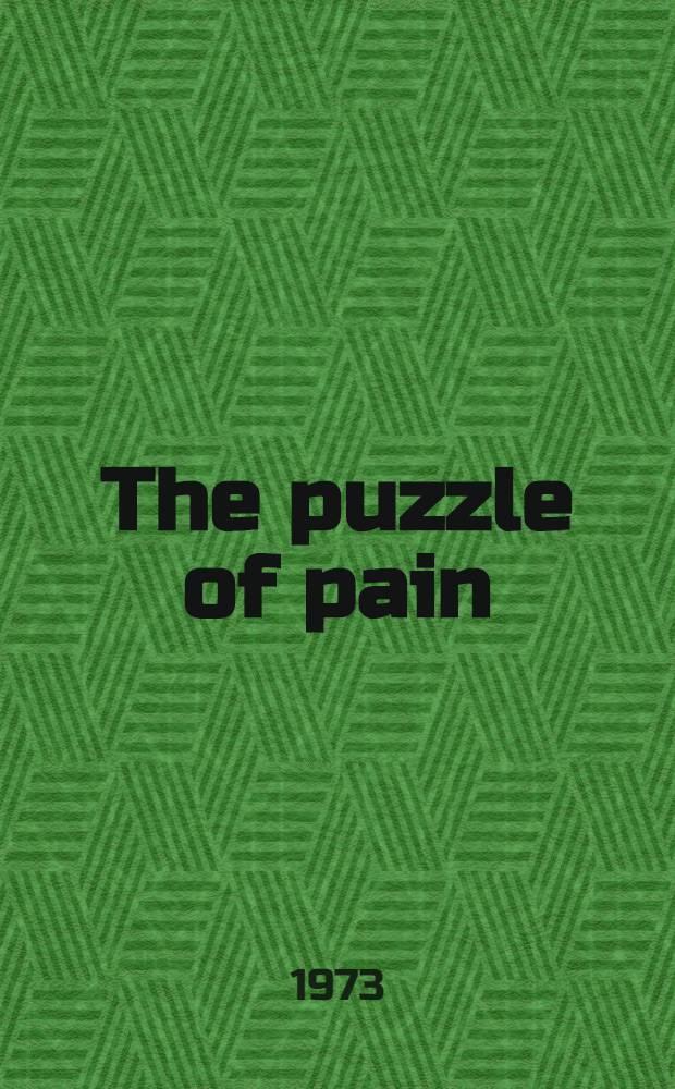 The puzzle of pain