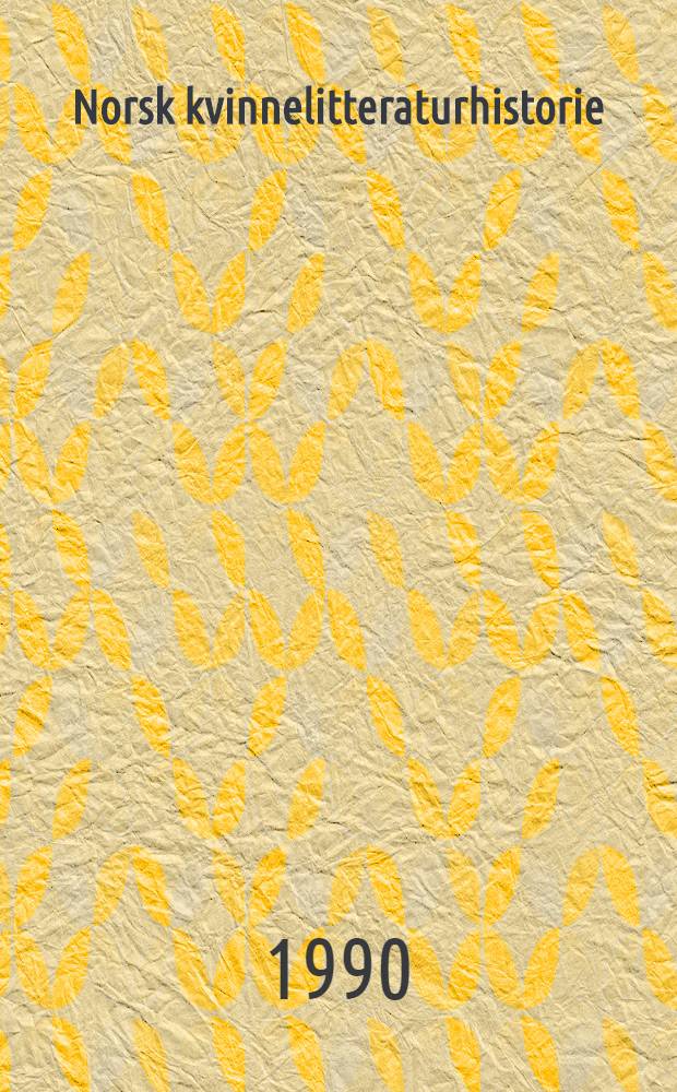 Norsk kvinnelitteraturhistorie