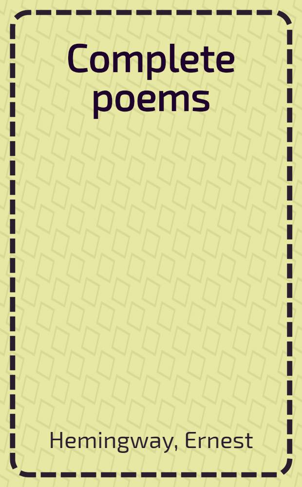 Complete poems