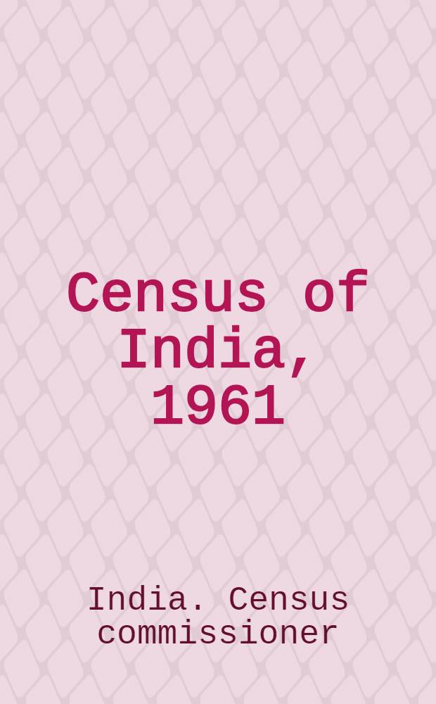 Census of India, 1961