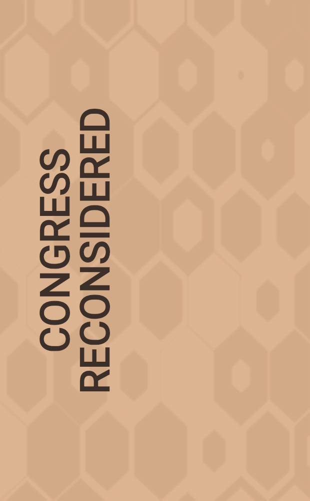 Congress reconsidered