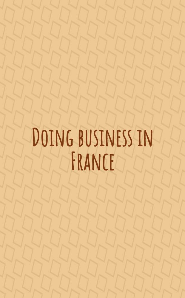 Doing business in France