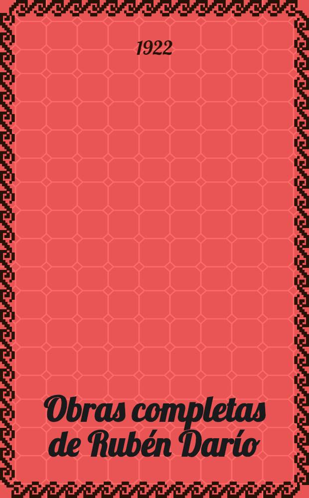 Obras completas de Rubén Darío