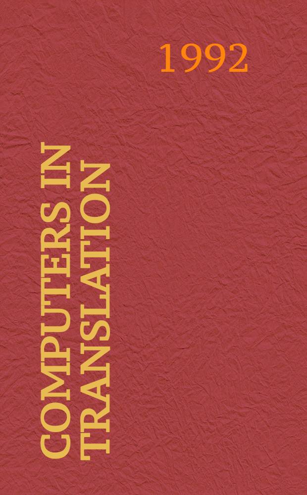 Computers in translation : A practical appraisal