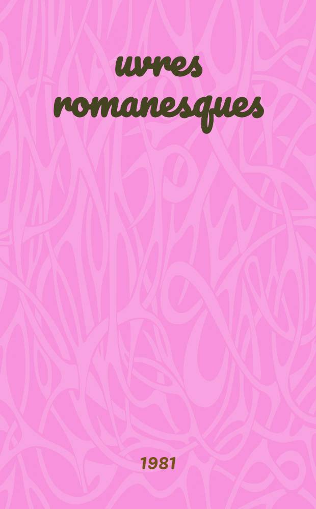 Œuvres romanesques