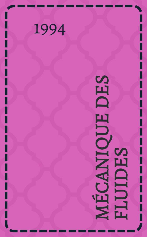 Mécanique des fluides