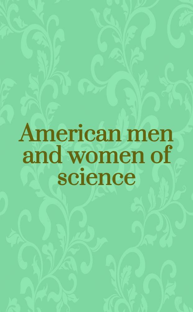 American men and women of science : Economics, 1974 = Американские мужчины и женщины в экономической науке 1974.
