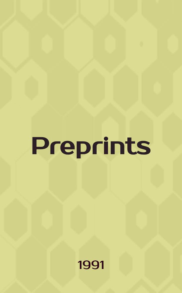 Preprints