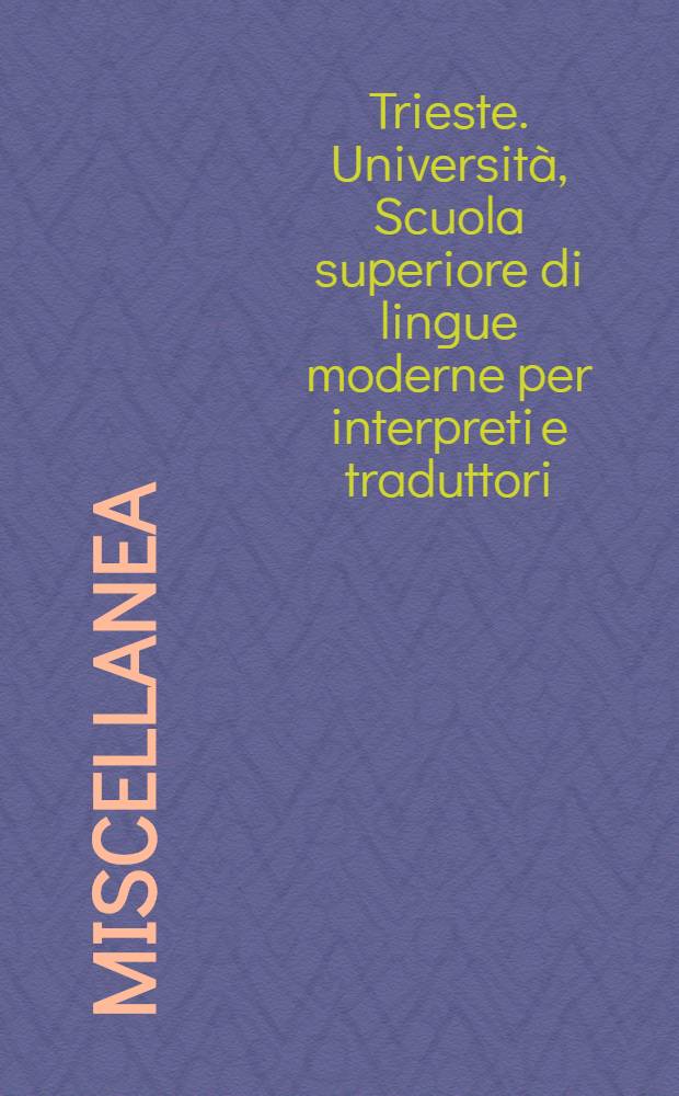 Miscellanea