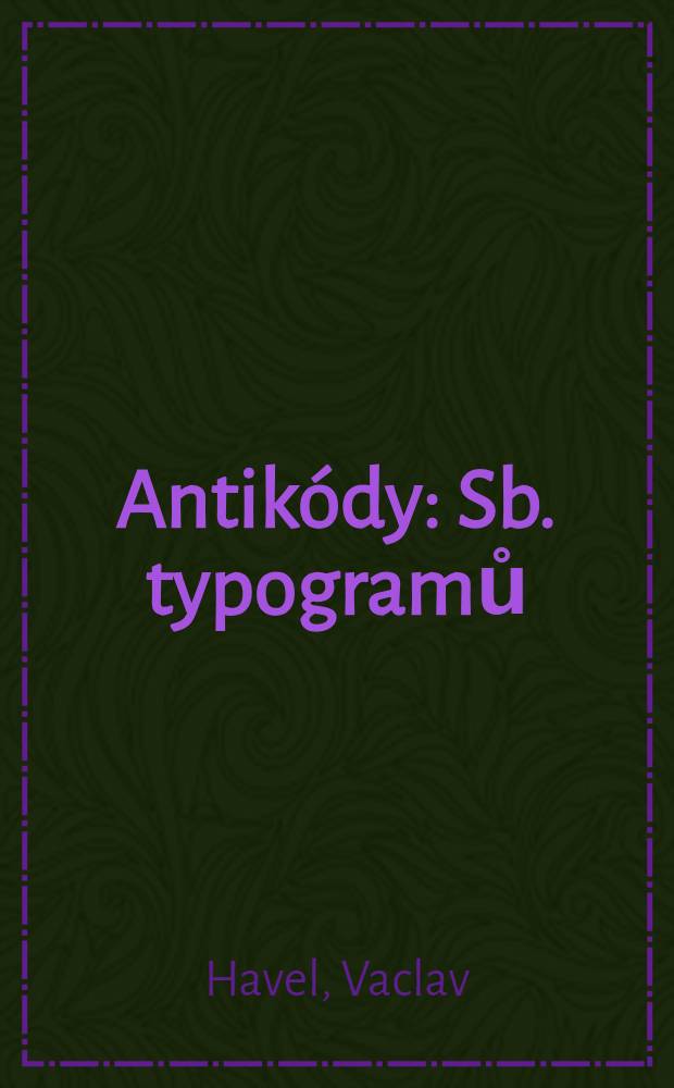 Antikódy : Sb. typogramů