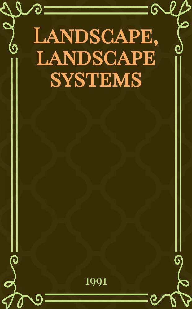 Landscape, landscape systems; Soil use and conservation in Slovenia / Albin Stritar; Ed. by Prof. Inka Stritar a. dipl. ing. Franc Oset; Transl. by Martin Cregeen