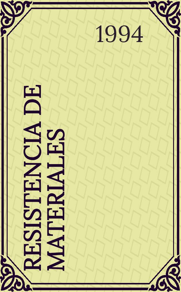 Resistencia de materiales