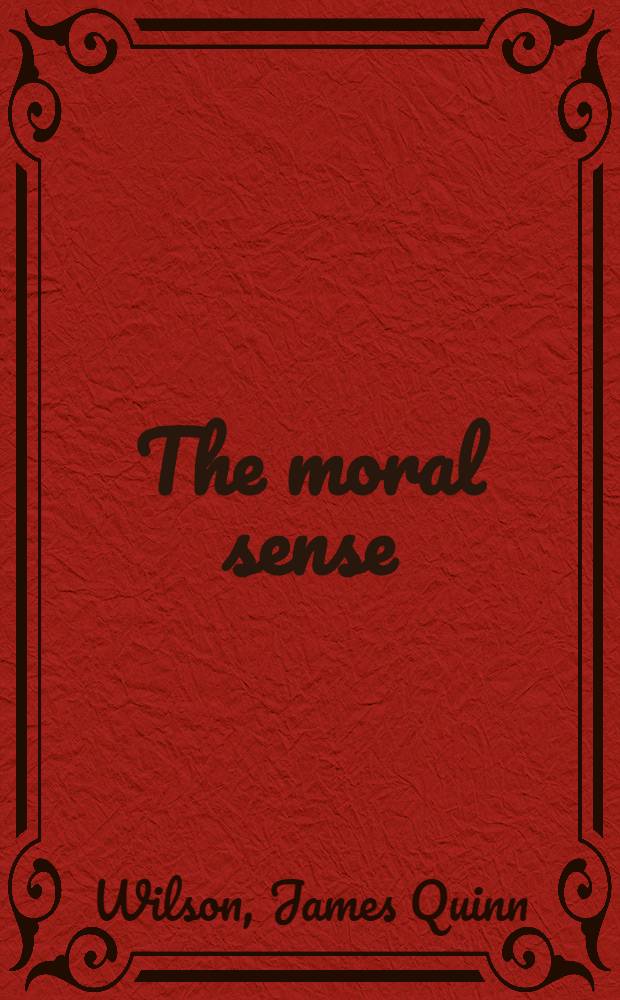 The moral sense