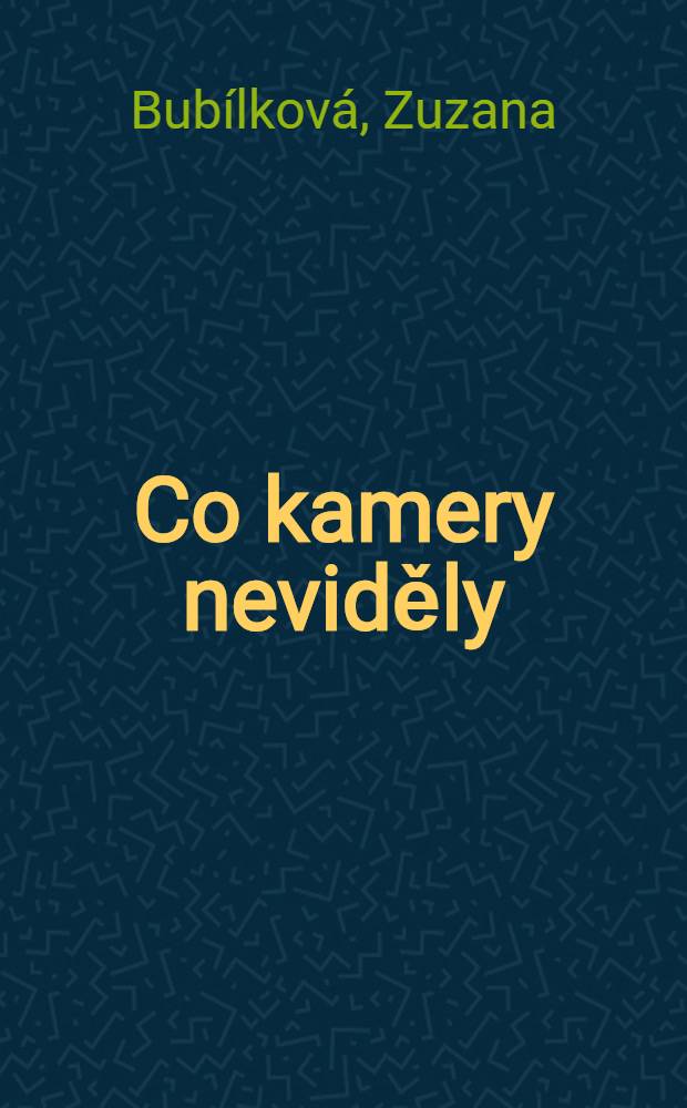 Co kamery neviděly
