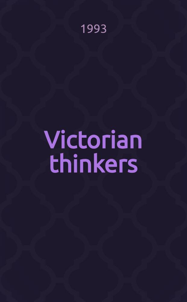 Victorian thinkers