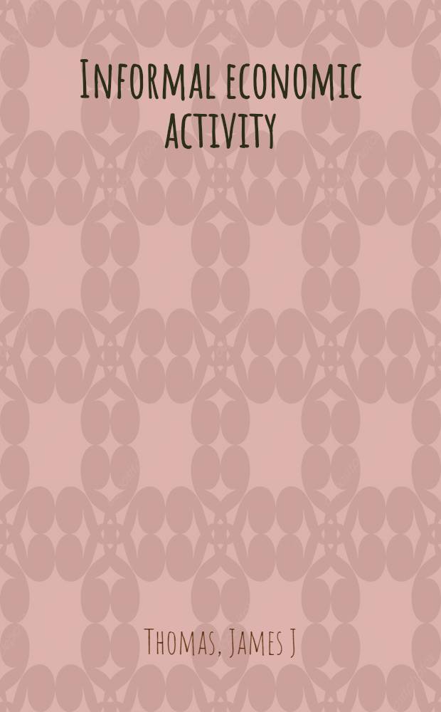 Informal economic activity