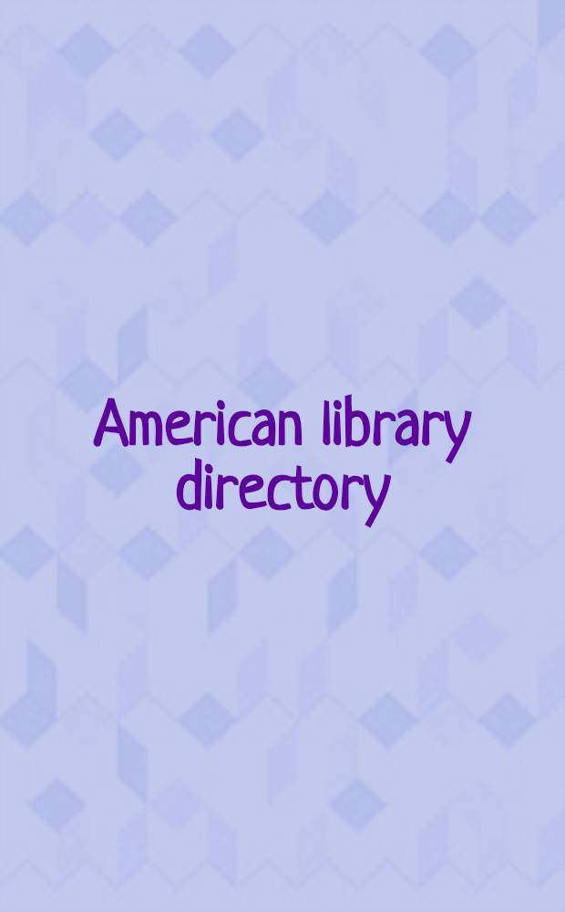 American library directory