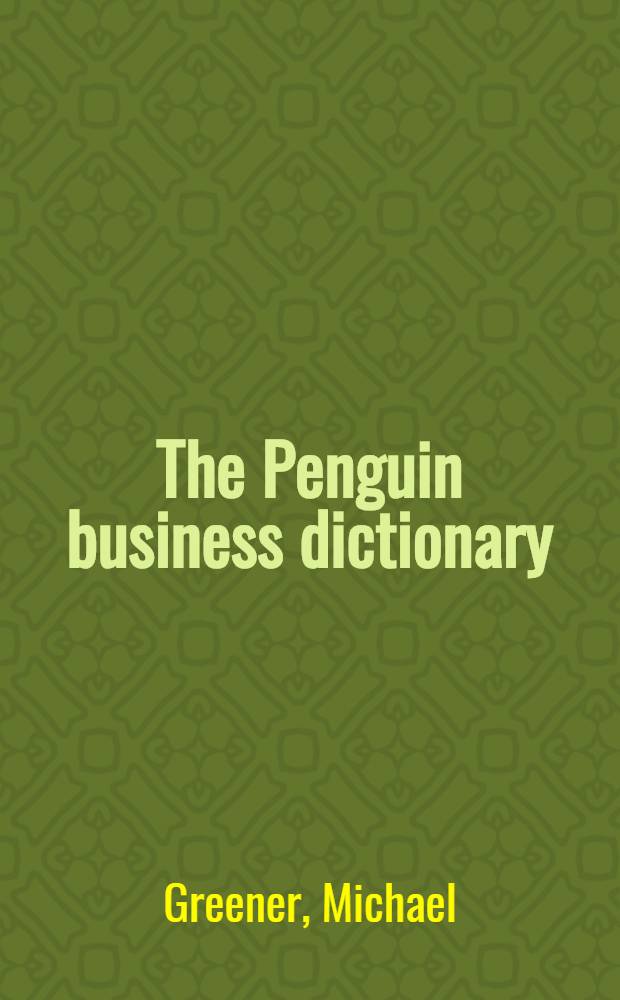 The Penguin business dictionary