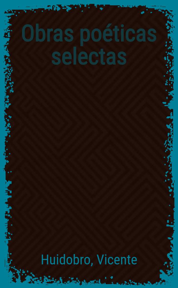 Obras poéticas selectas