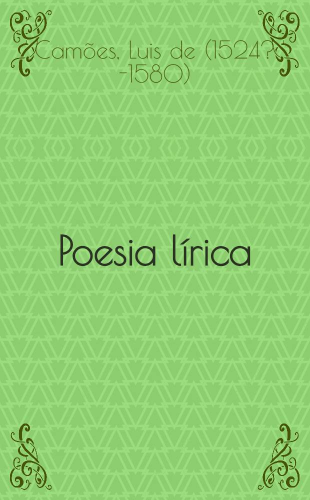 Poesia lírica