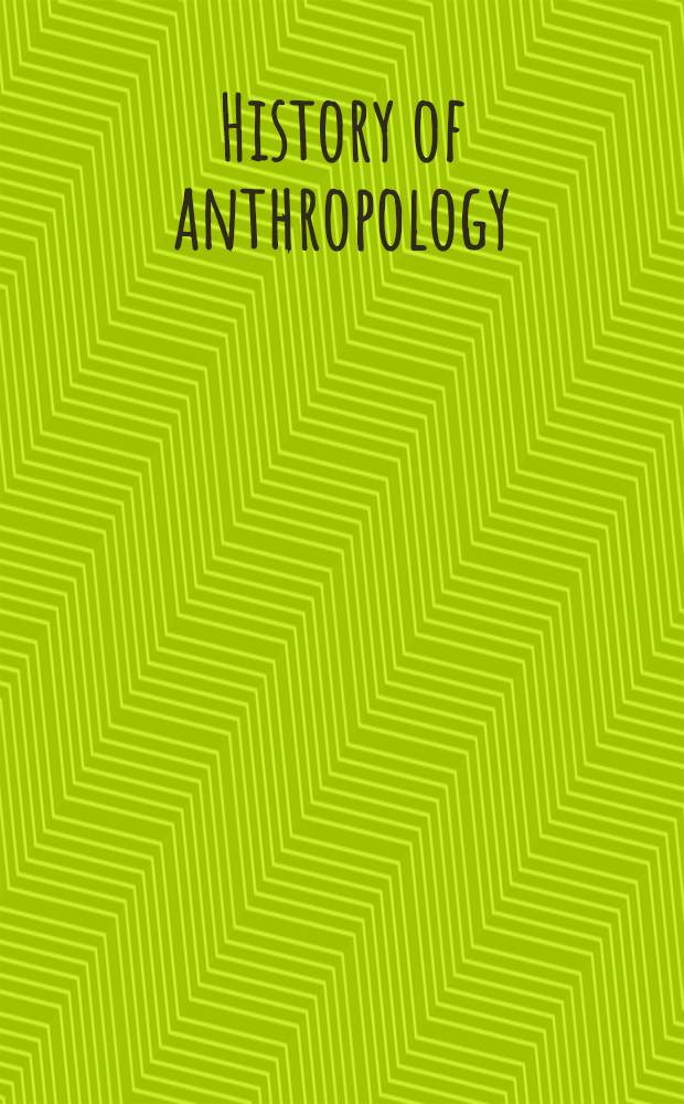History of anthropology