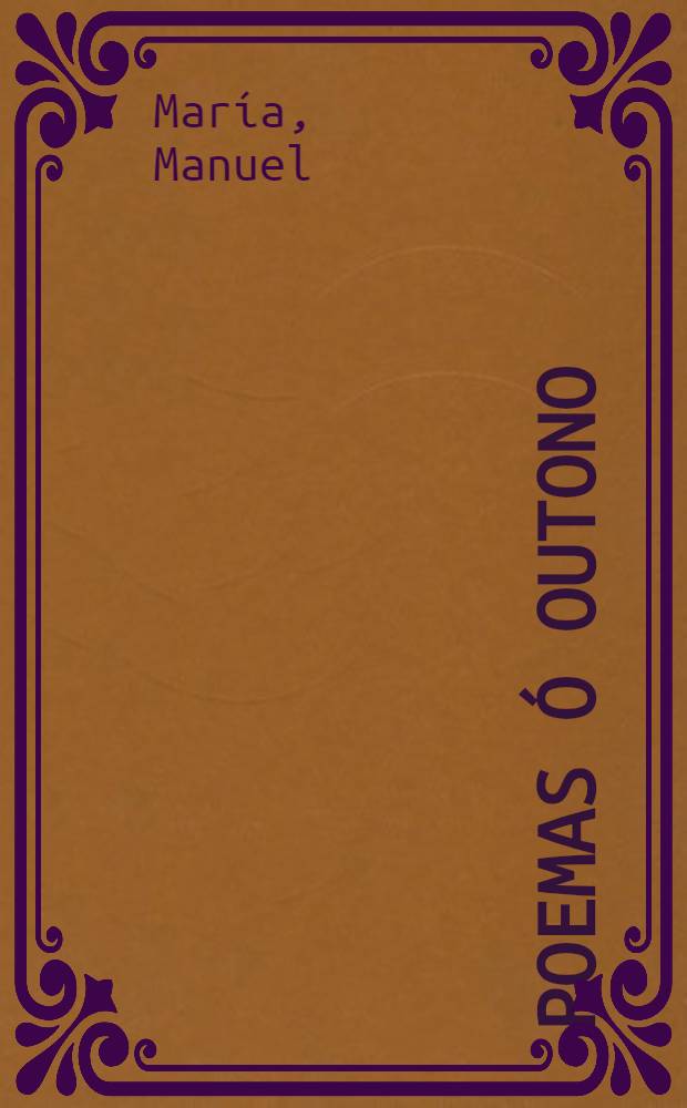 Poemas &oacute; Outono