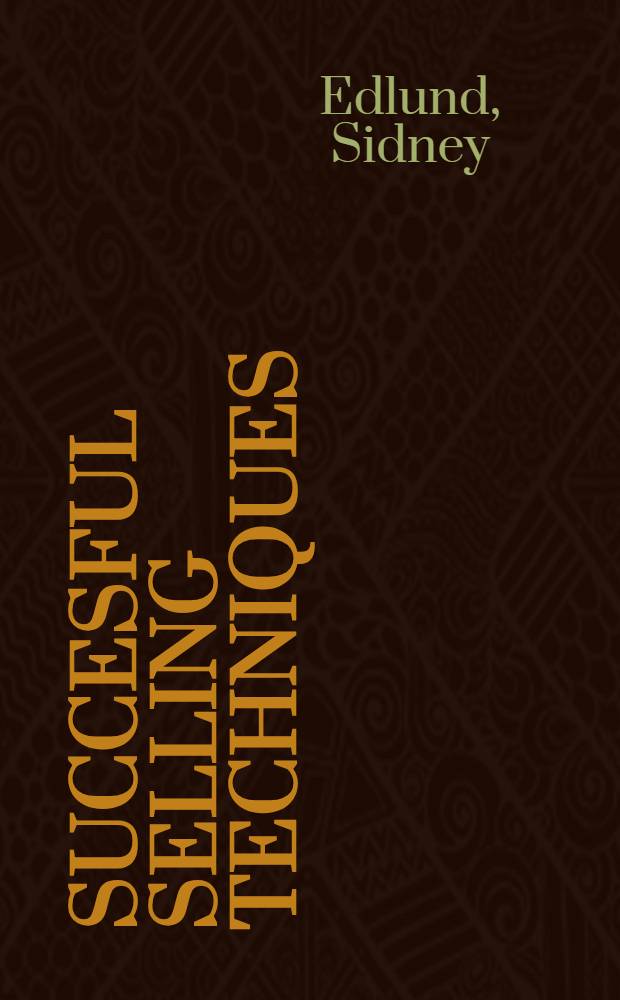 Succesful selling techniques