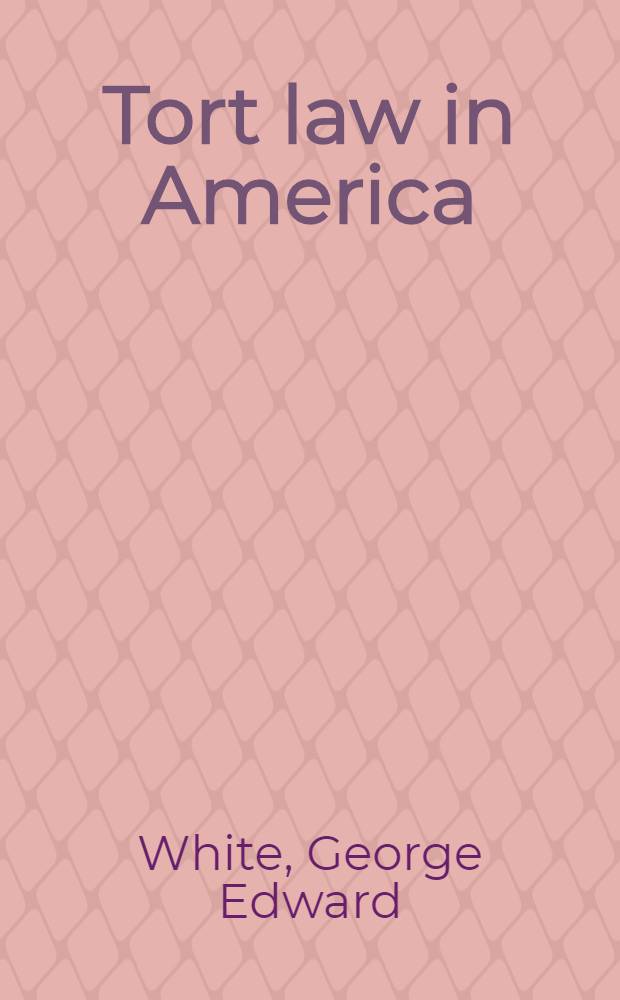 Tort law in America