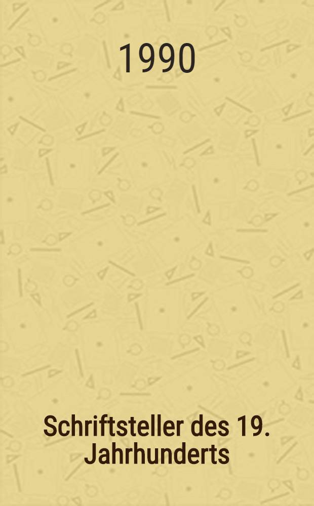 Schriftsteller des 19. Jahrhunderts : Biogr. u. Zeittafeln : Georg Büchner, Annette von Droste-Hülshoff, Eduard Mörike, Theodor Storm = Писатели 19 века. Биографии.