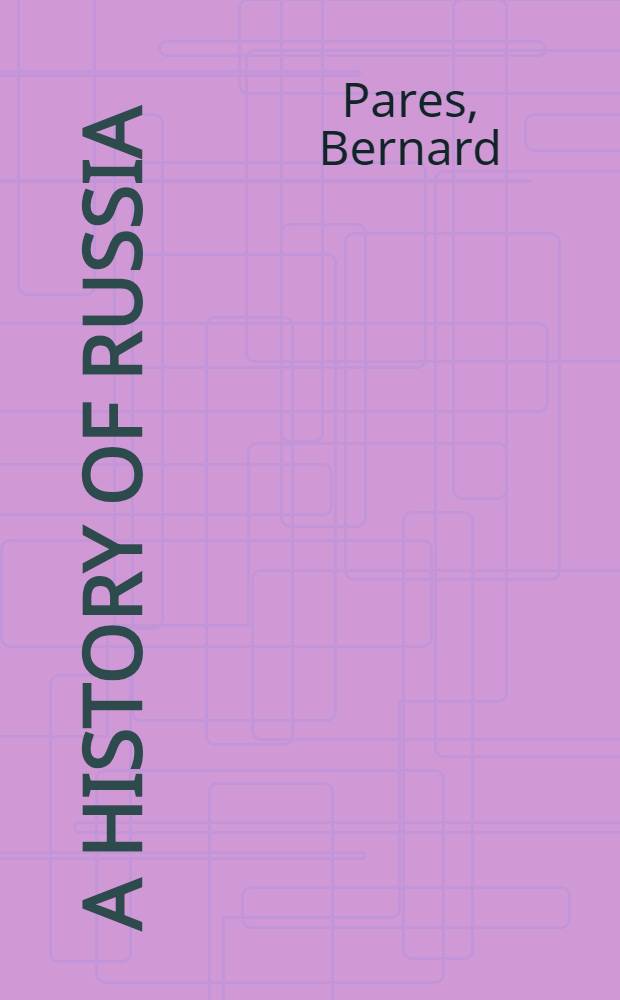 A history of Russia