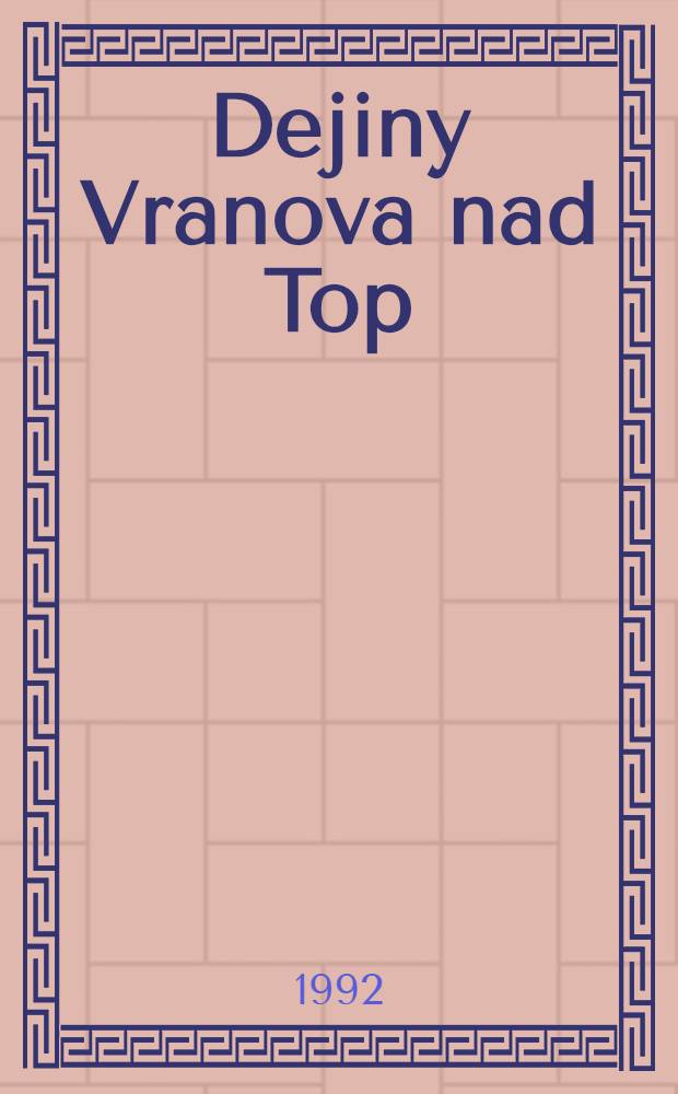 Dejiny Vranova nad Top