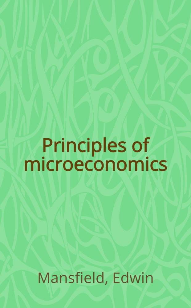 Principles of microeconomics