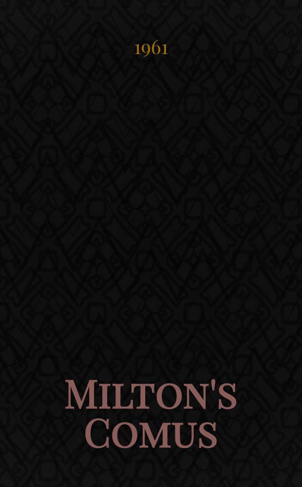 Milton's Comus