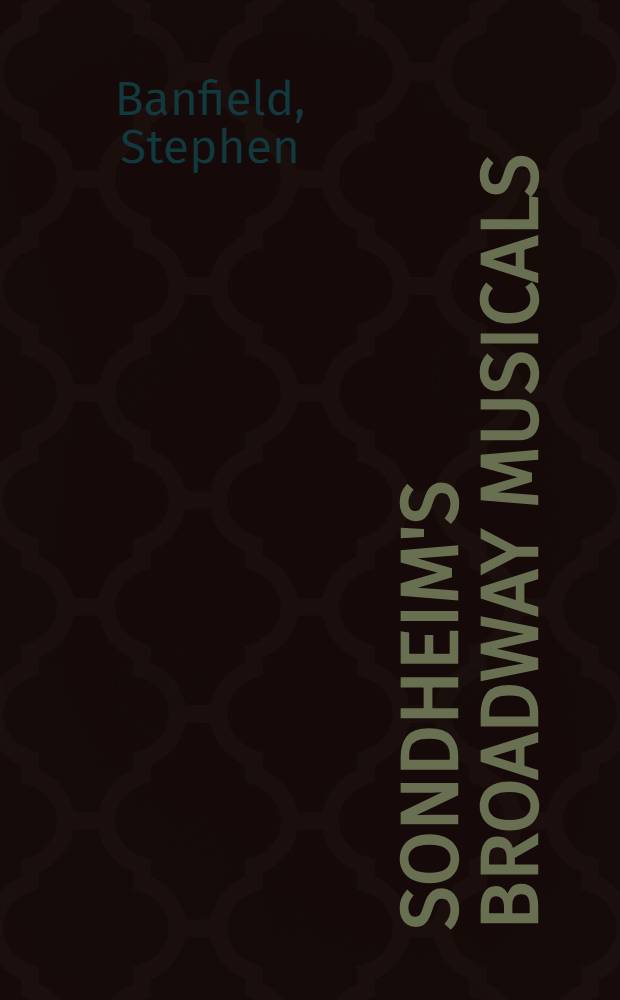 Sondheim's Broadway musicals