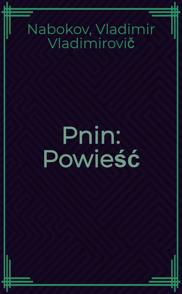 Pnin : Powieść