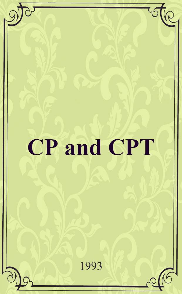 CP and CPT