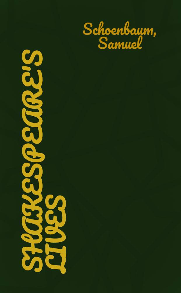 Shakespeare's lives