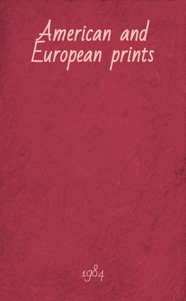 American and European prints : Property from the coll. of Ruth S. a. David M. Heyman from various sources : A cat. of publ. auction, New York, Sept. 13, 1984 = Кристи. Американские и европейские гравюры.