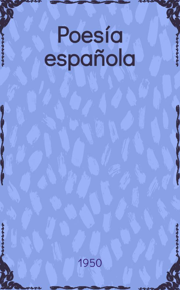 Poesía española
