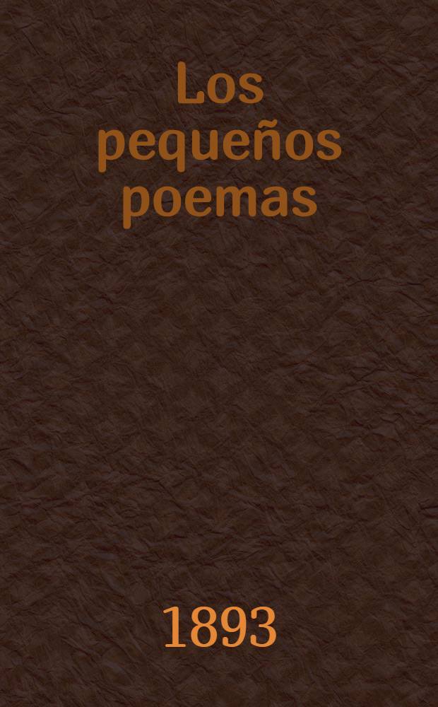 Los pequeños poemas
