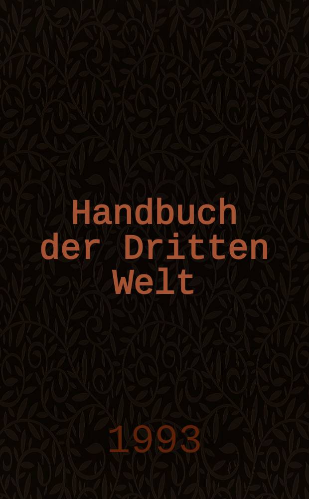 Handbuch der Dritten Welt = Справочник третьего мира. Северная Африка и Ближний Восток.